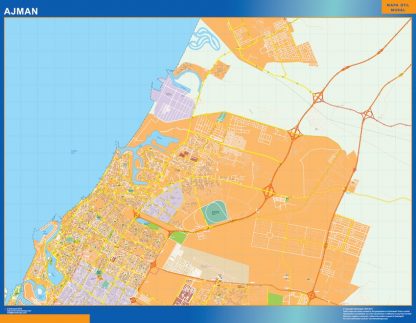 Ajman wandkaarten Emiraten