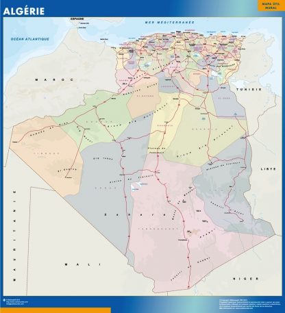 Algeria wandkaarten