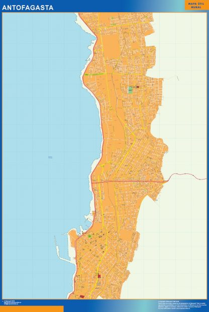 Antofagasta wandkaarten Chili