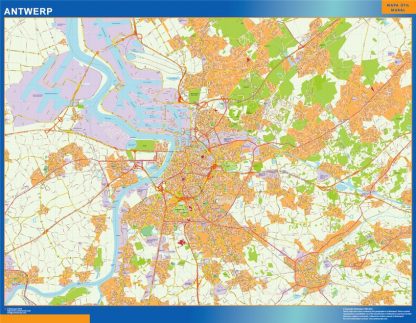 Anvers wandkaarten België