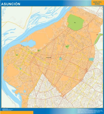 Asuncion wandkaarten