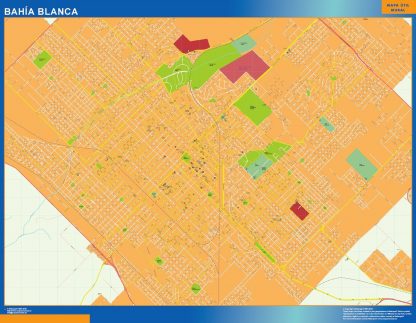 Bahia Blanca wandkaarten Argentinië