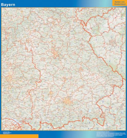 Bayern wandkaarten