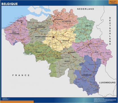 België wandkaarten
