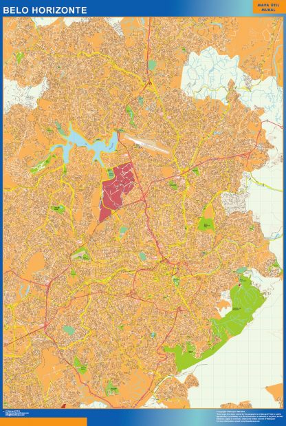 Belo Horizonte wandkaarten