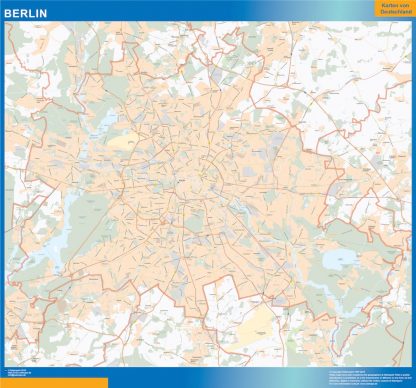 Berlin wandkaarten