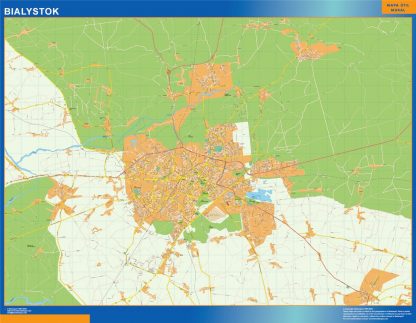 Bialystok wandkaarten Polen