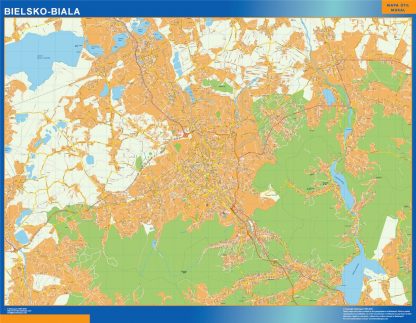 Bielsko Biala wandkaarten Polen