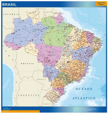 Brazil wandkaarten