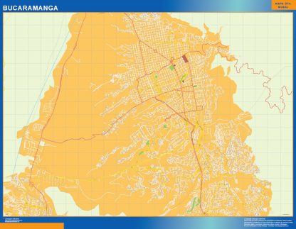 Bucaramanga wandkaarten Colombia