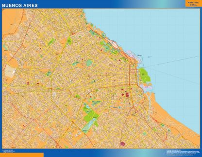 Buenos Aires wandkaarten Argentinië