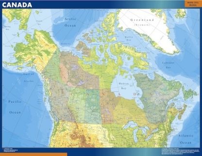 Canada wandkaarten