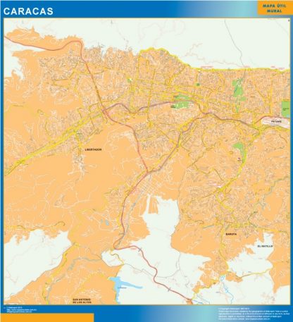 Caracas wandkaarten