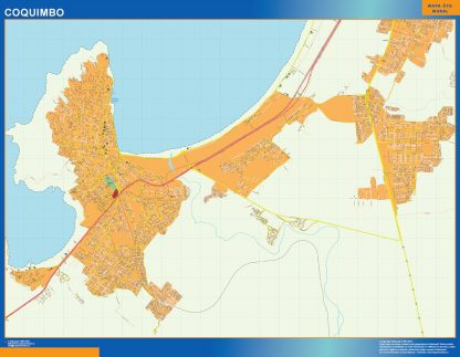 Coquimbo wandkaarten Chili