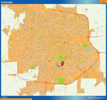 Cordoba wandkaarten Argentinië