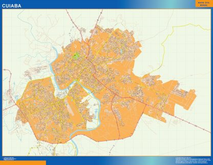 Cuiaba wandkaarten