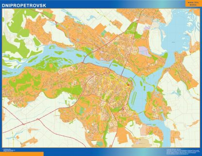 Dnipropetrovsk wandkaarten Oekraïne