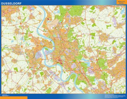 Dusseldorf wandkaarten Duitsland