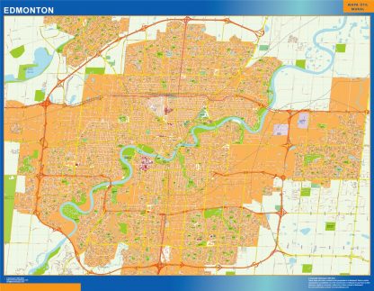 Edmonton wandkaarten