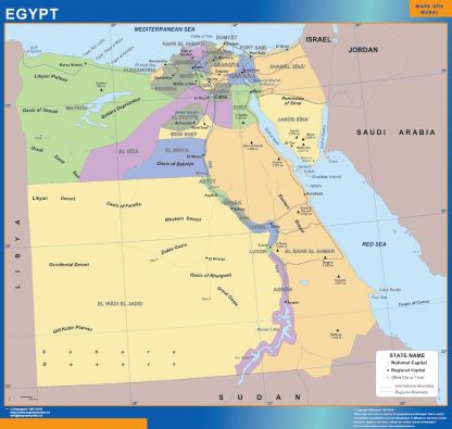 Egypt wandkaarten