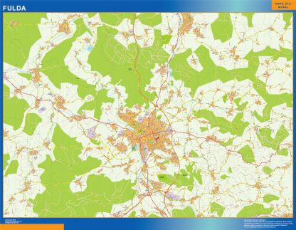 Fulda wandkaarten Duitsland