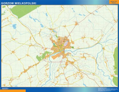 Gorzow Wielkopolski wandkaarten Polen