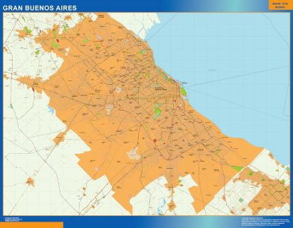 Gran Buenos Aires wandkaarten Argentinië