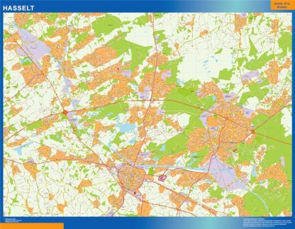 Hasselt wandkaarten België