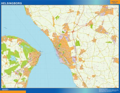 Helsingborg wandkaarten in Sweden