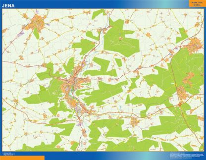 Jena wandkaarten Duitsland