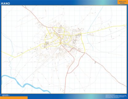 Kano wandkaarten Nigeria