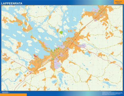 Lappeenrata wandkaarten Finland