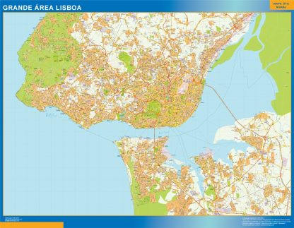 Lisboa Grande Area wandkaarten