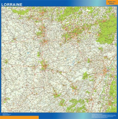 Lorraine gelamineerd wandkaarten