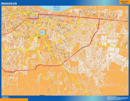 Managua wandkaarten