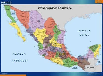 Mexico wandkaarten