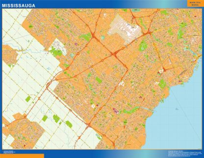Mississauga wandkaarten