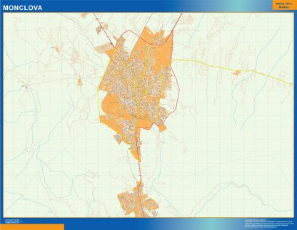 Monclova wandkaarten Mexico