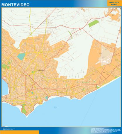 Montevideo wandkaarten