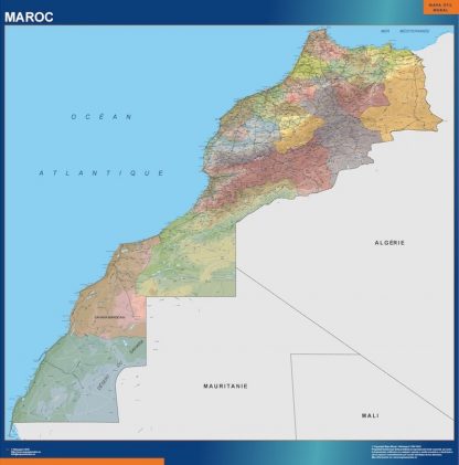 Morocco wandkaarten