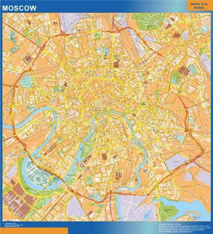 Moscow wandkaarten