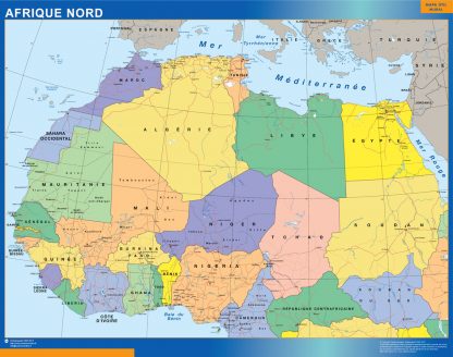North africa wandkaarten