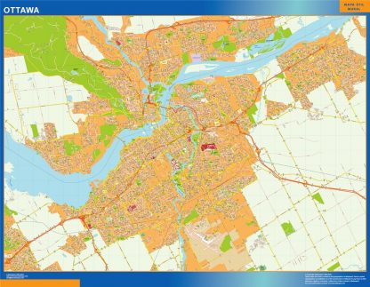Ottawa wandkaarten