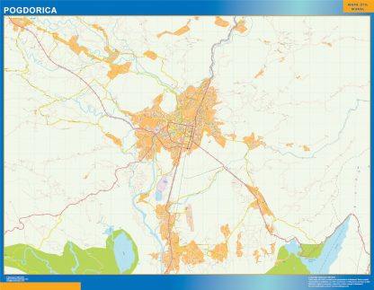 Pogdorica wandkaarten