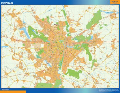 Poznan wandkaarten Polen
