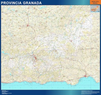 Provincie Granada wandkaarten Spanje