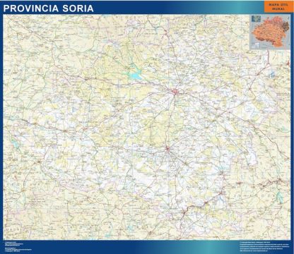 Provincie Soria wandkaarten Spanje