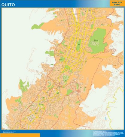 Quito wandkaarten