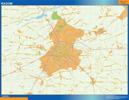 Radom wandkaarten Polen