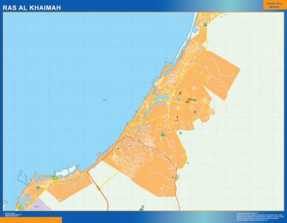 Ras Al Khaimah wandkaarten Emiraten